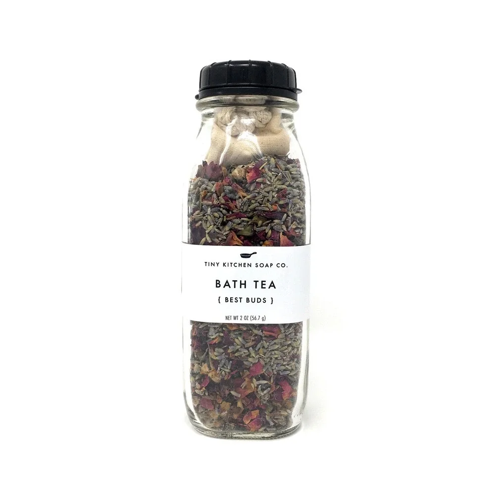 Best Buds Bath Tea (Lavender & Rose) with Reusable Muslin Bag